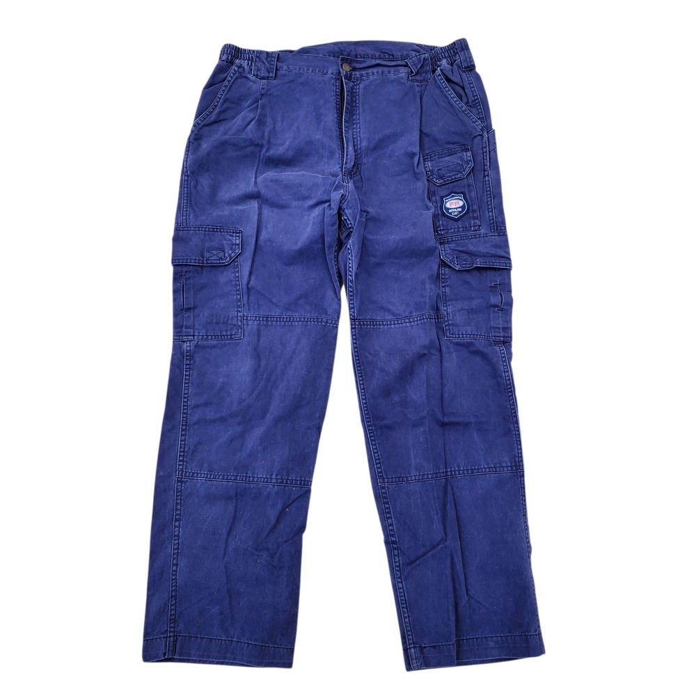 Bocomal FR Flame Resistant Cargo Work Pants Men's 38x30 Navy CAT 2 NFPA 2112